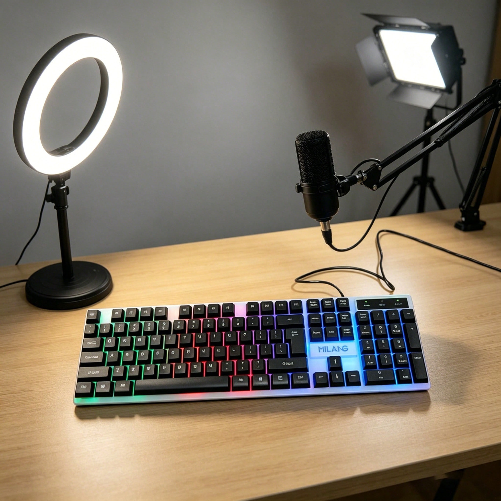 1pcsRGB Backlit Gaming Keyboar - Laptop Accessories Combo Set review and price