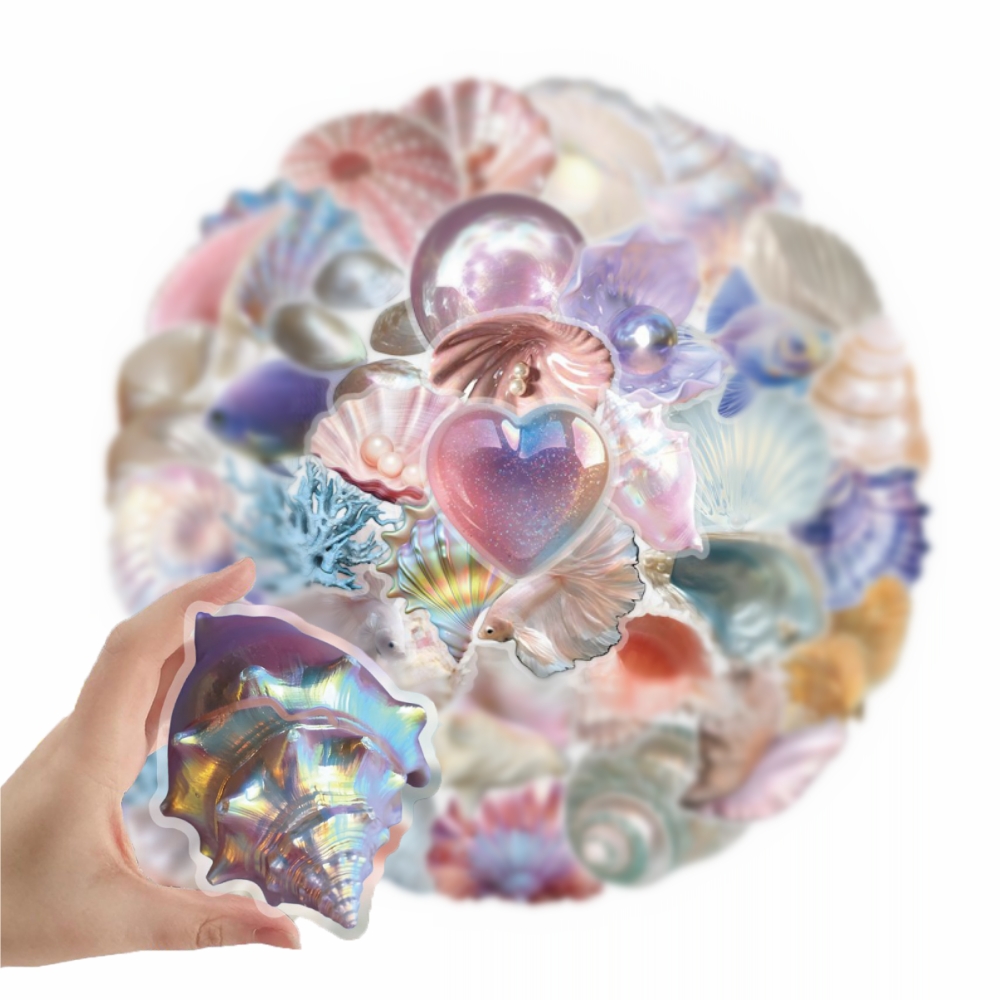 50pcs Cartoon Shell Graffiti S - Laptop Accessories Decoration review and price